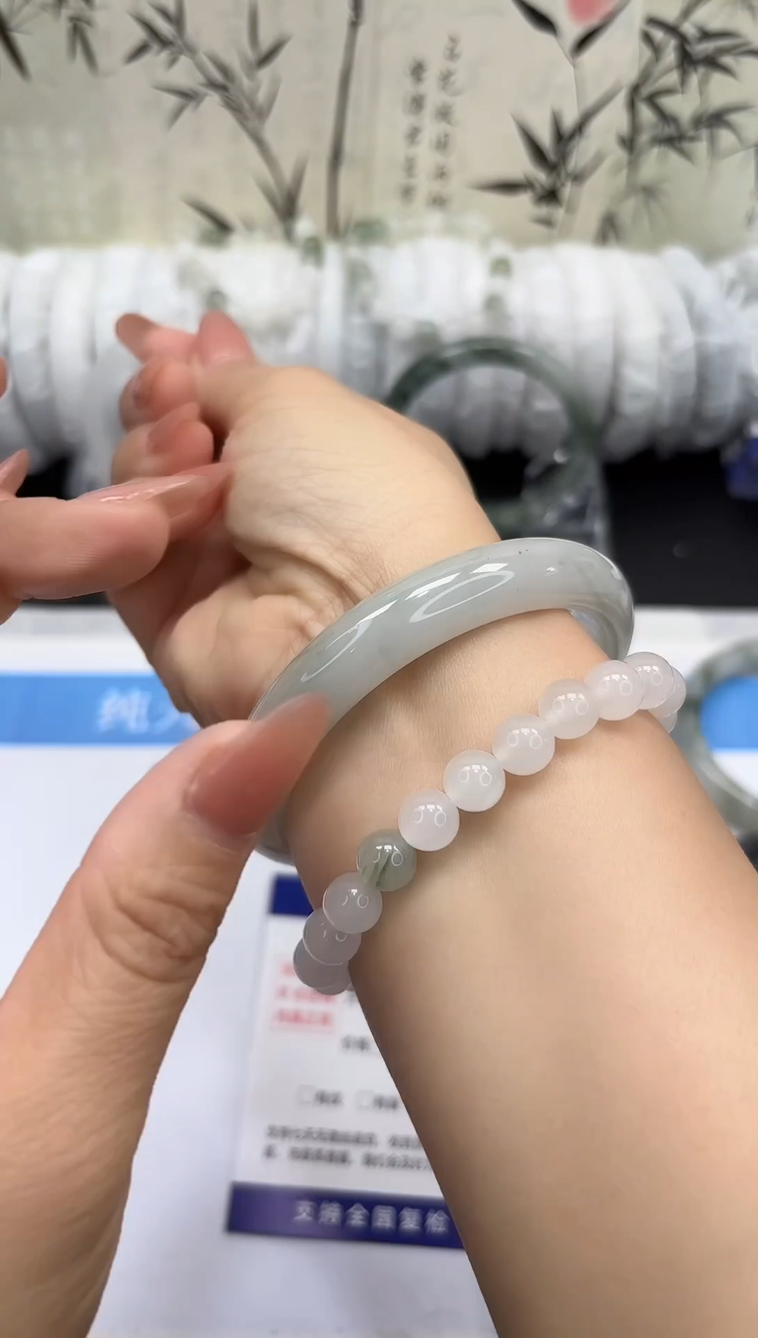 未镶嵌手镯石英质玉A35-61/62/63