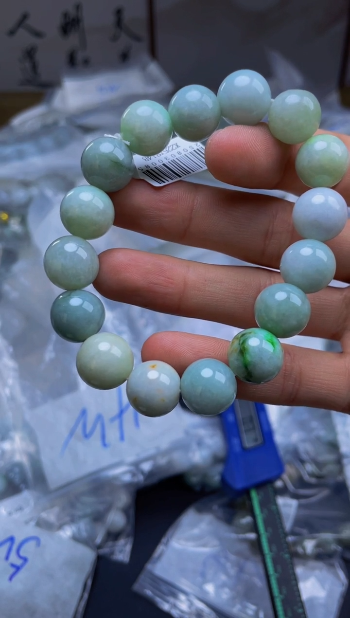 未镶嵌手链翡翠珠串