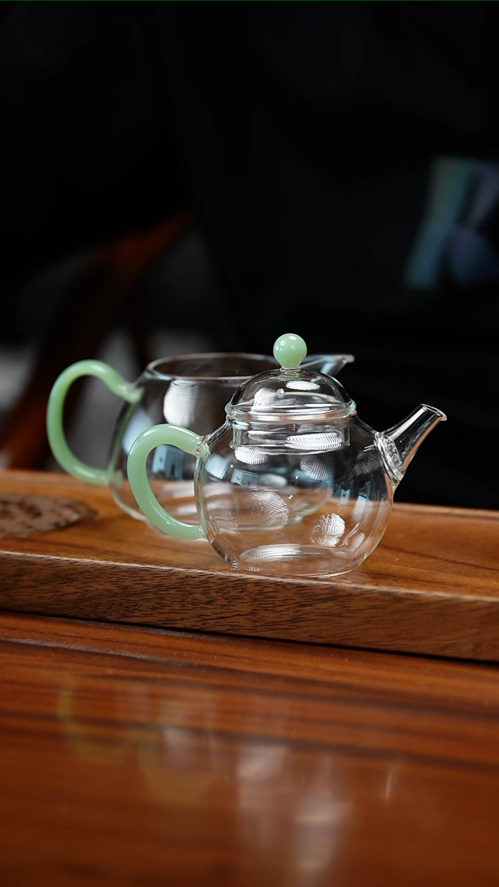 【闪购商品】品德坊禅韵泡茶壶青钰+明信唐102浅钰