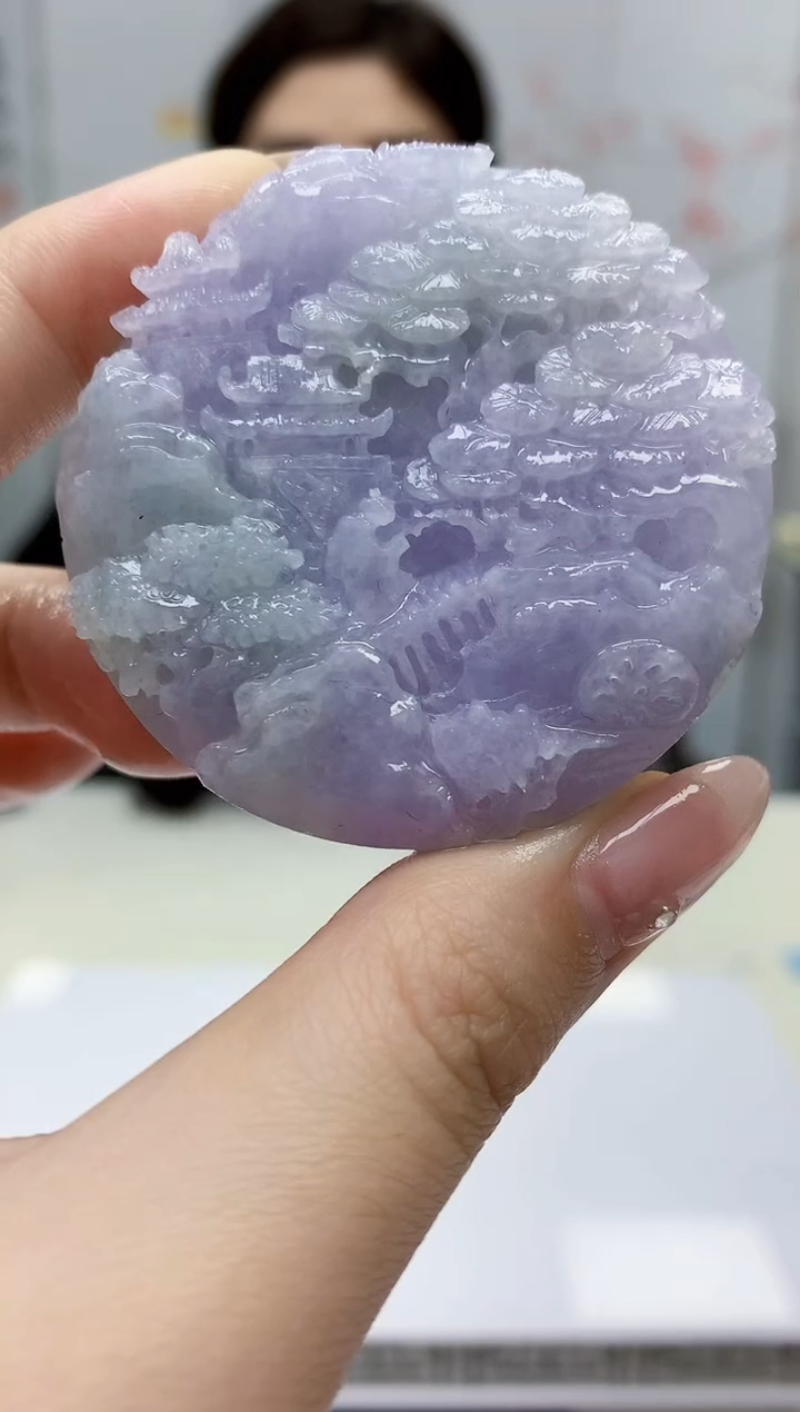 【闪购商品】定制翡翠未镶嵌4829jw-毛货挂件23