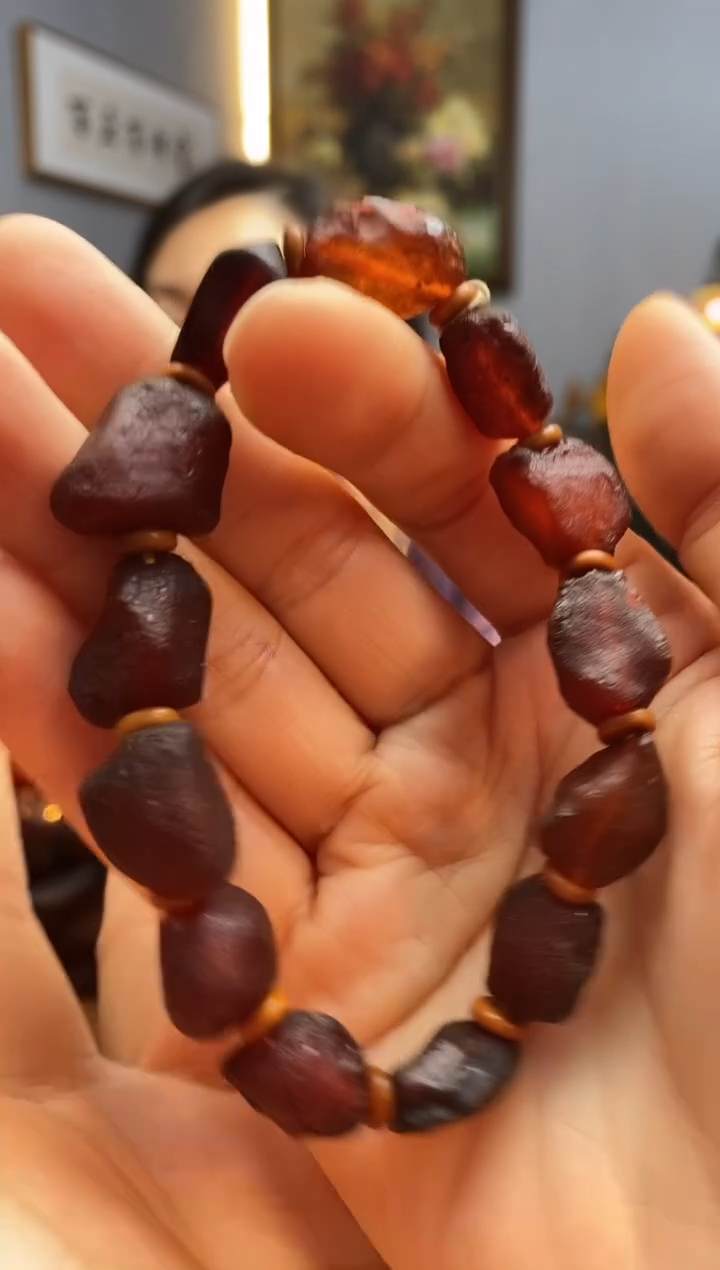 手链琥珀未镶嵌手串