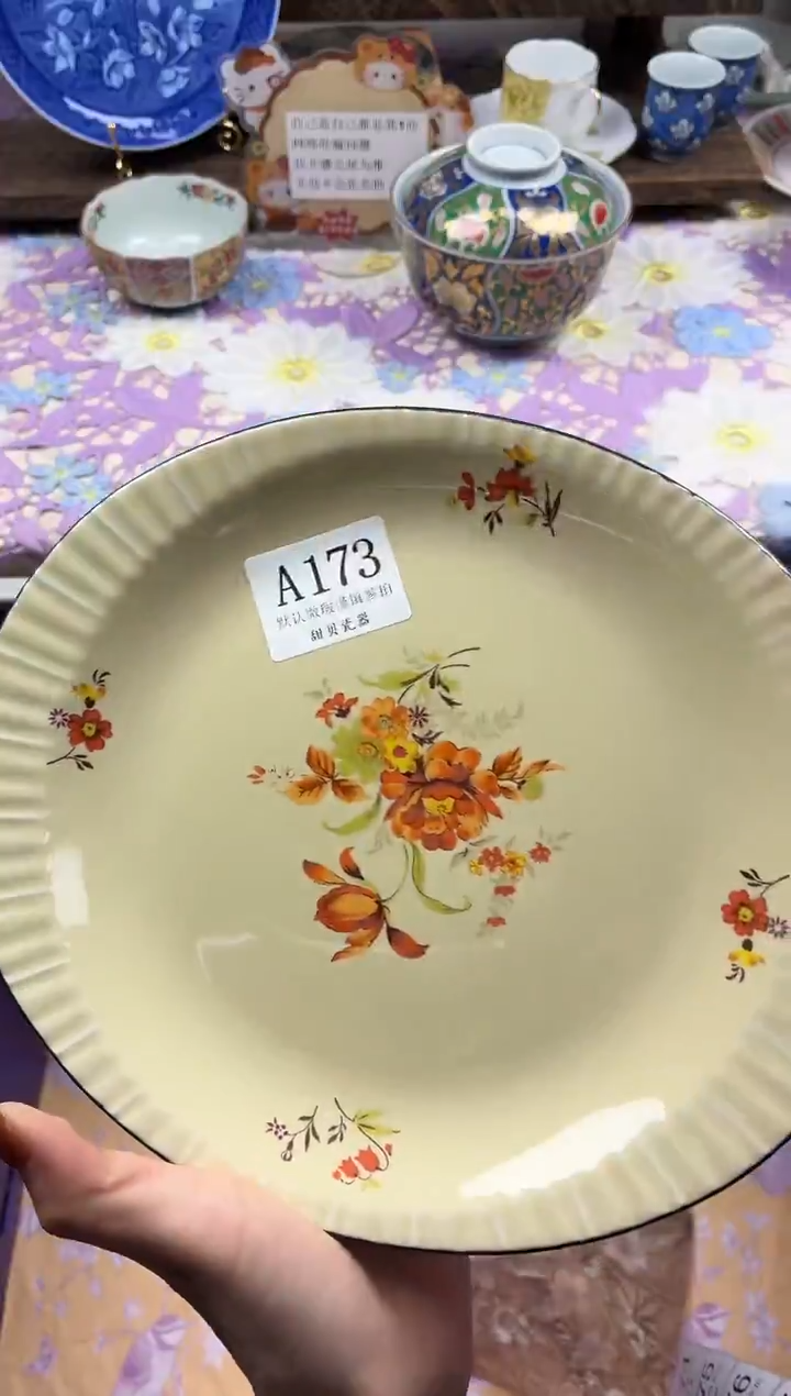瓷片萦*                A173