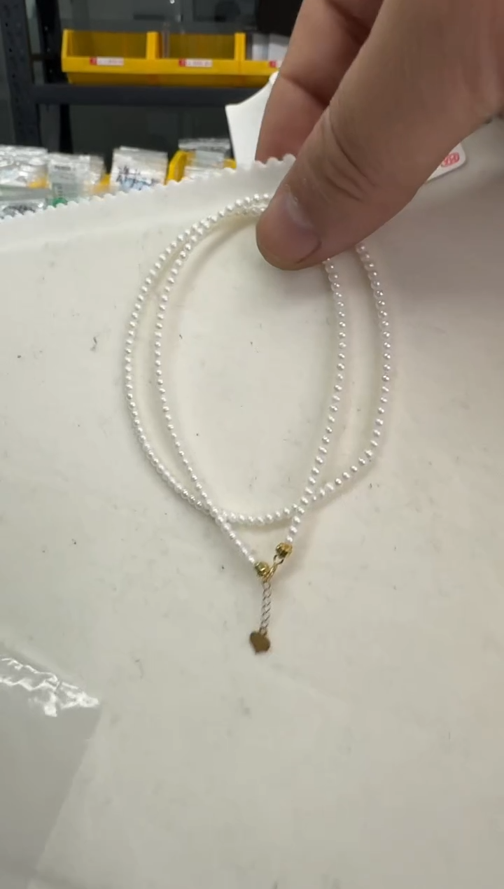 【闪购商品】淡水珍珠项链18K金镶嵌2-3mm