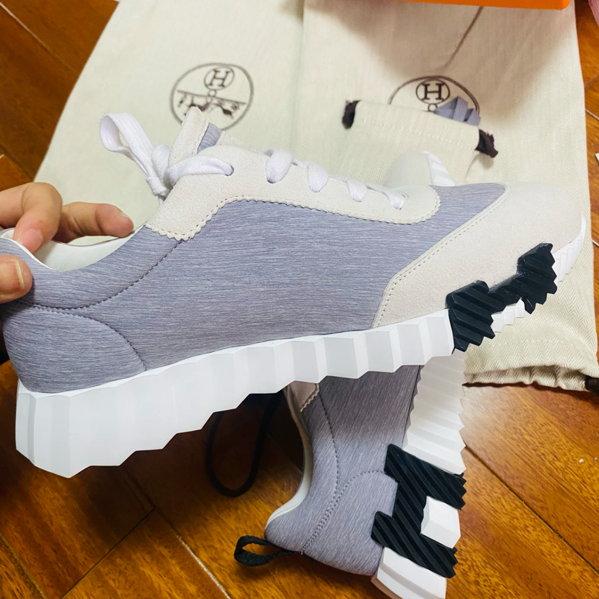 未使用 Chanel/香奈儿 香奈儿紫色闪片圆头单鞋38.5