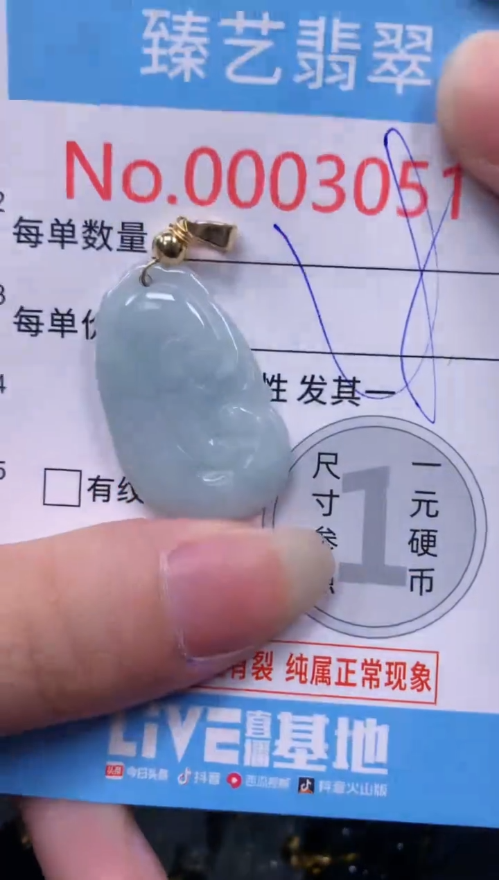 吊坠(不含链)未镶嵌翡翠3051