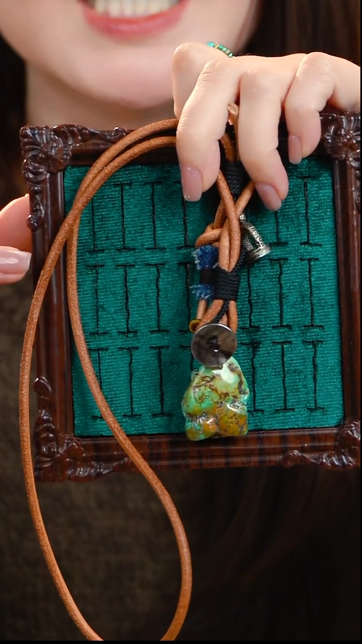 未镶嵌绿松石项链绿松