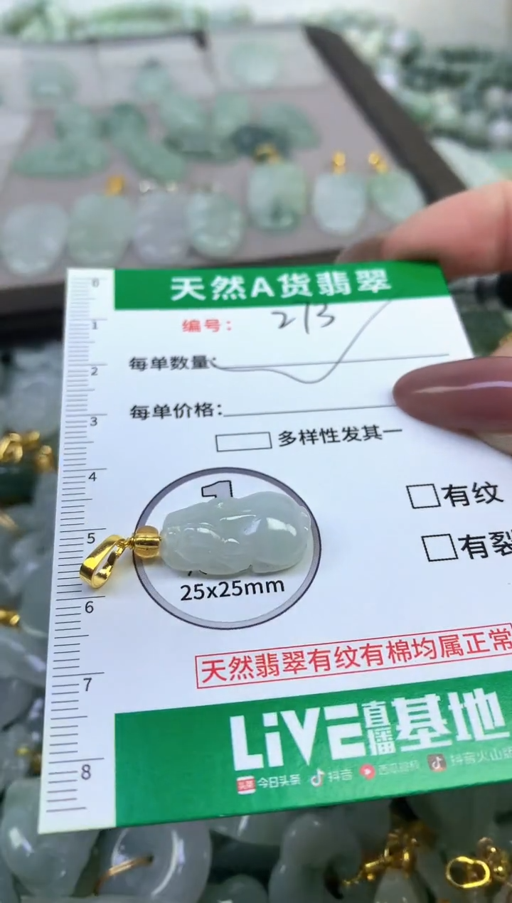 颈饰未镶嵌翡翠纯天然缅甸A货翡翠