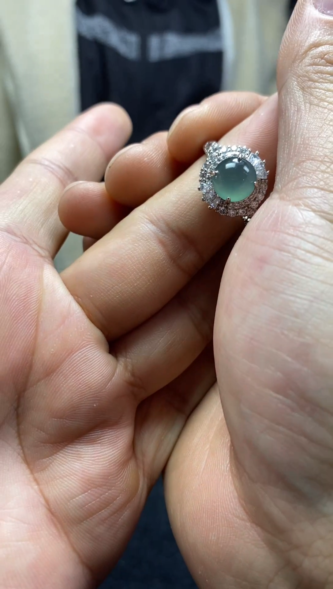 【闪购商品】翡翠戒指未镶嵌天然翡翠A货38