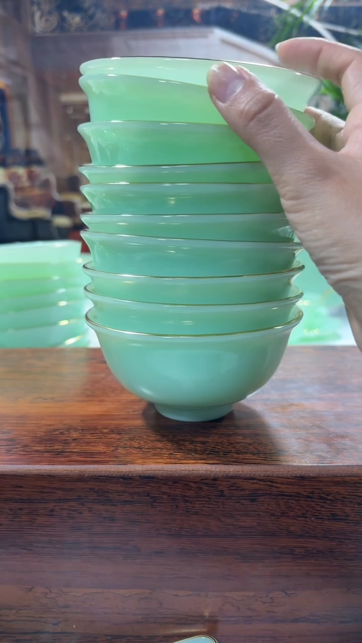 【闪购商品】....4.5英寸玉瓷碗10个口径11.5厘米