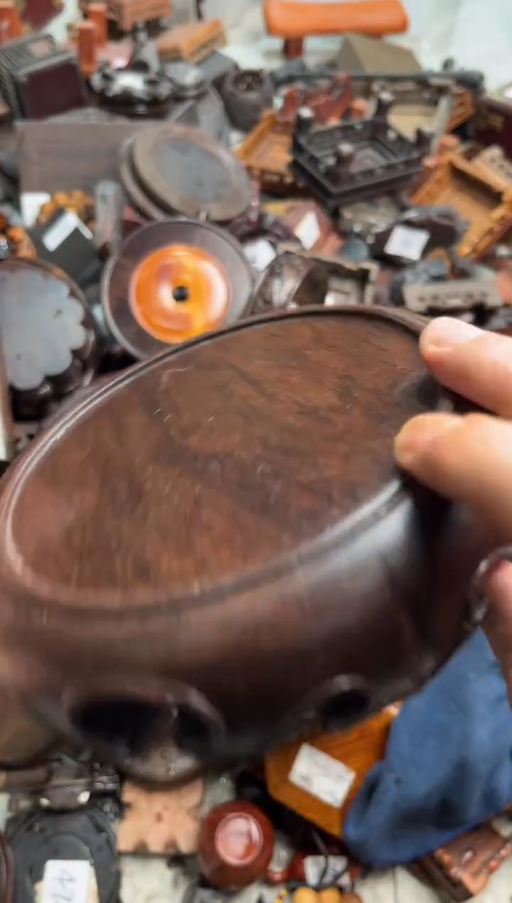 木57黑檀木如意款底座