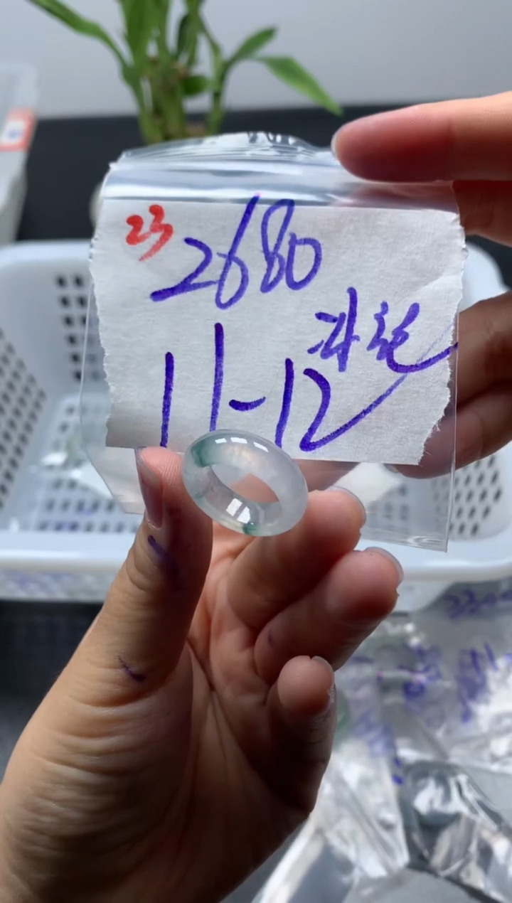 未镶嵌定制翡翠戒圈11-12#2680毛货需精细抛光