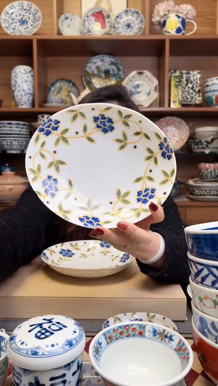 華麗19.5cm异型椭圆深盘