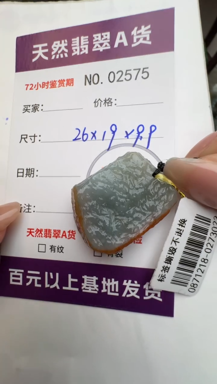 【闪购商品】翡翠颈饰未镶嵌原石2575
