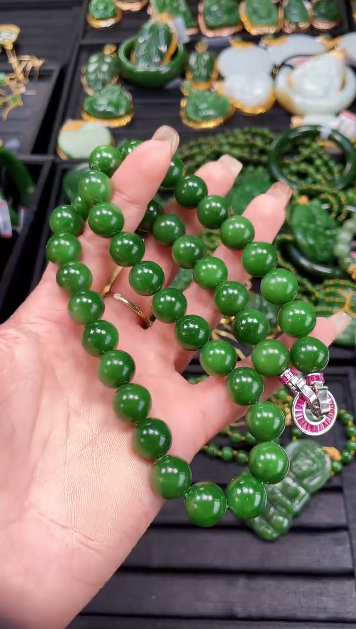 【闪购商品】和田玉项链未镶嵌12MM 多样性发一Z