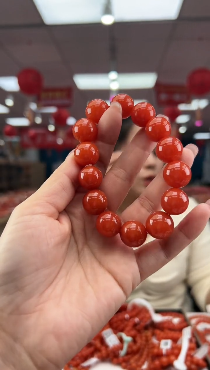 【闪购商品】南红玛瑙珠串未镶嵌多样发其一/15/HS9991254