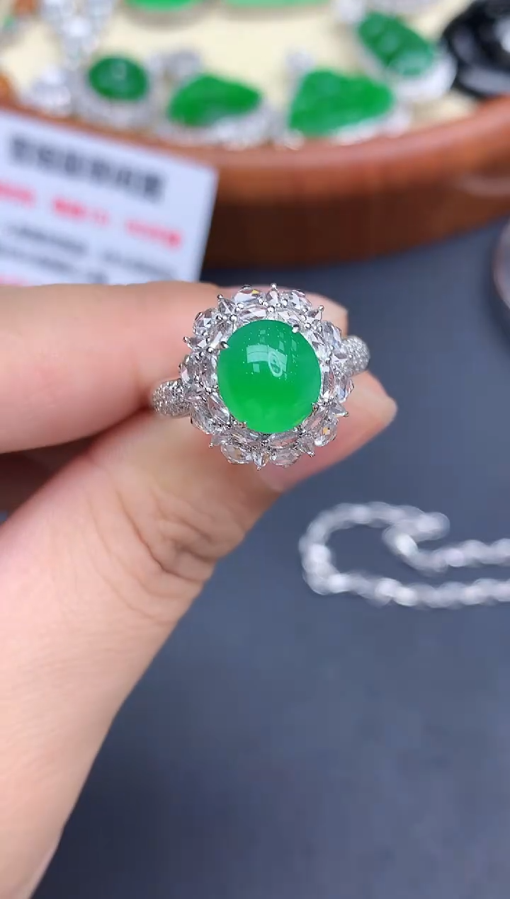 颈饰18K金镶嵌翡翠航*家726-中国好珍宝