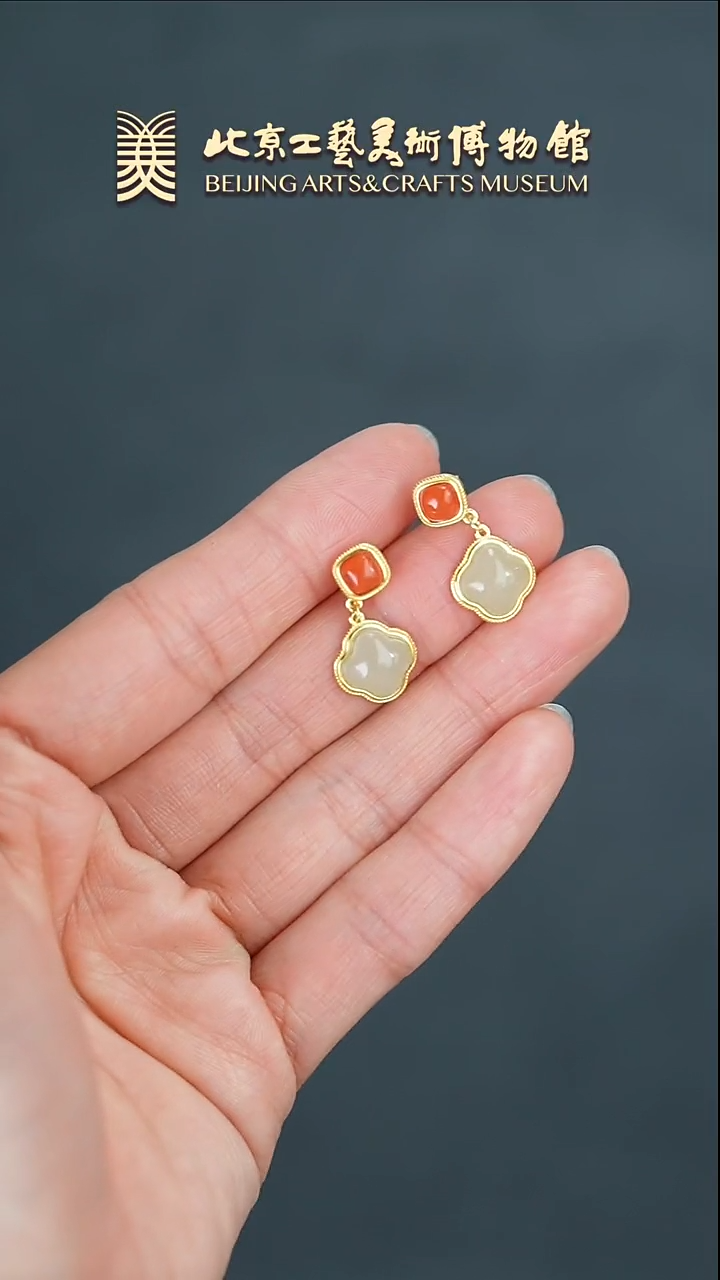 【闪购商品】南红玛瑙耳钉银S925镶嵌B0221GMD424（多样性发货）耳钉