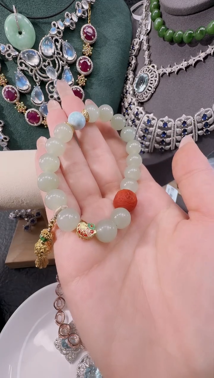 未镶嵌手串和田玉手串