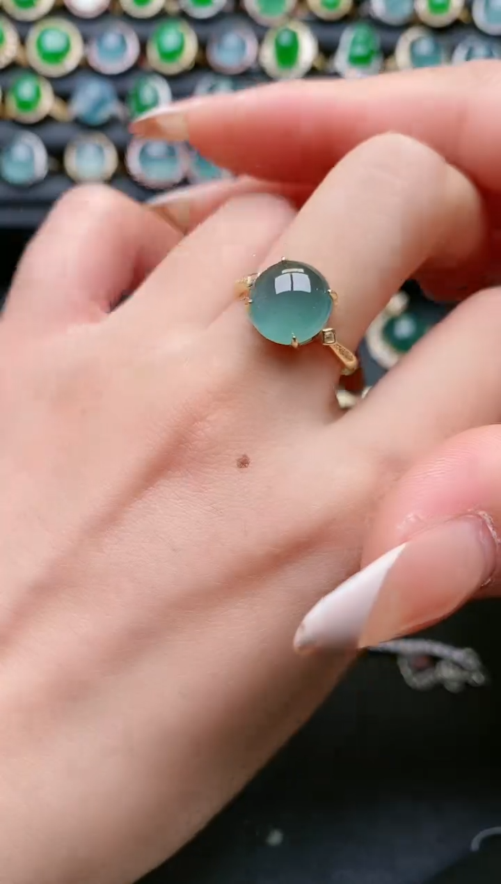 【闪购商品】翡翠戒指银S925镶嵌11111111