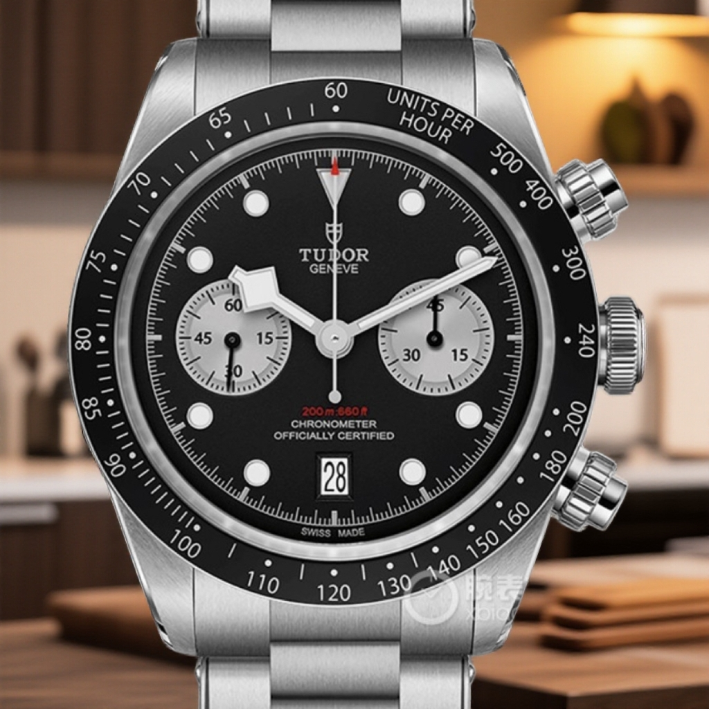 99新 TUDOR/帝舵 碧湾系列黑熊猫表径41腕表时尚全套贴膜配戴拆单