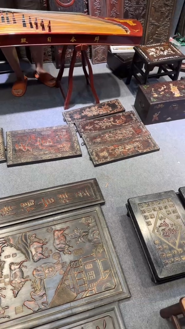 檀香紫檀（小叶紫檀）法**钧紫檀拆件雕刻板以直播间实物为准
