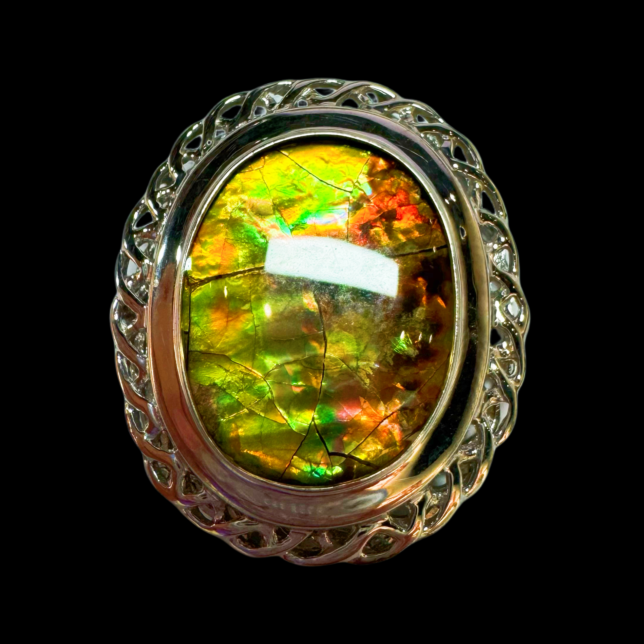  【斑彩石】23.6mm 稀有  BC 产地：加拿大 古贝壳N11