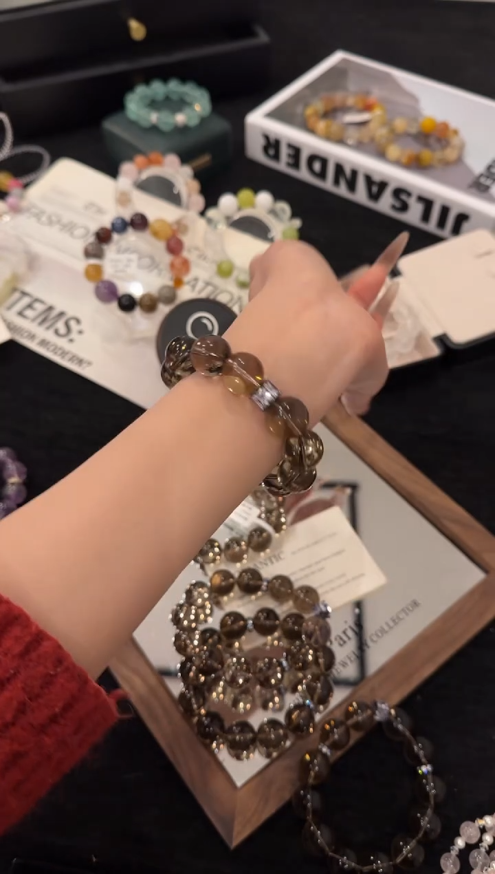 合金手链水晶茶水晶x3546