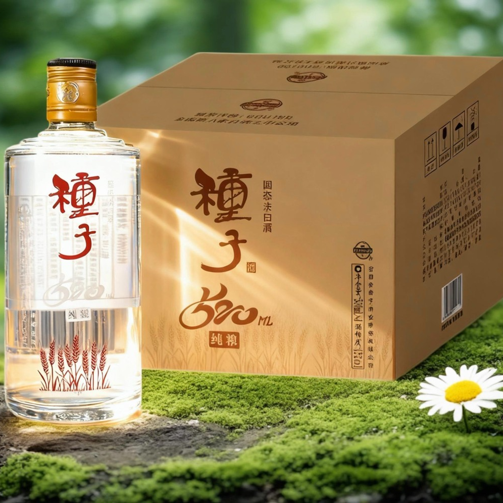 ZHONGZI/种子金种子纯粮520浓香型1*6/箱种子白酒42度520ml