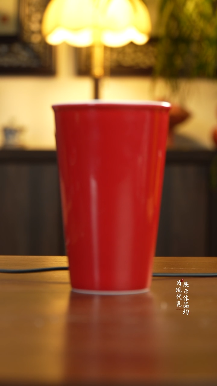 江壶见陶瓷宣德红可乐杯
