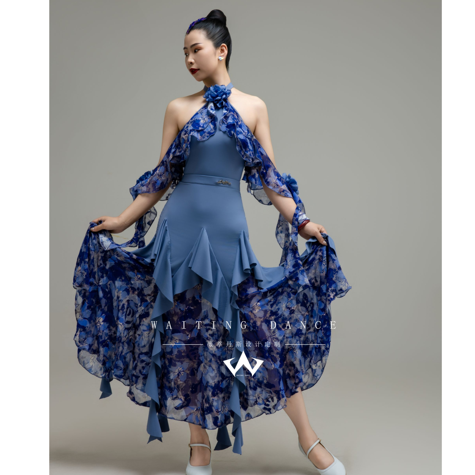 薇葶丹斯WAITING DANCE 蕾丝提花套装【上衣+半裙】WTML018