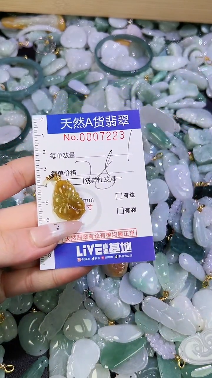 【闪购商品】翡翠颈饰未镶嵌天然翡翠A货