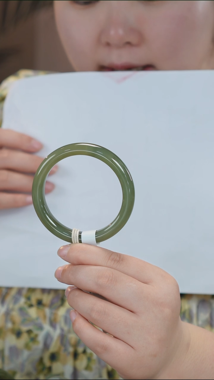 和田玉手镯未镶嵌42【柚子来啦】和田玉拍一发一60