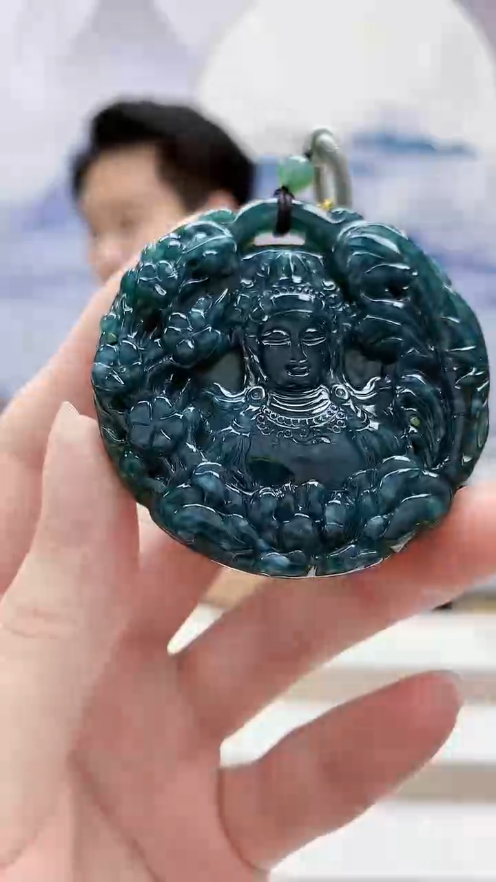 未镶嵌定制翡翠1502ry-毛货挂件26