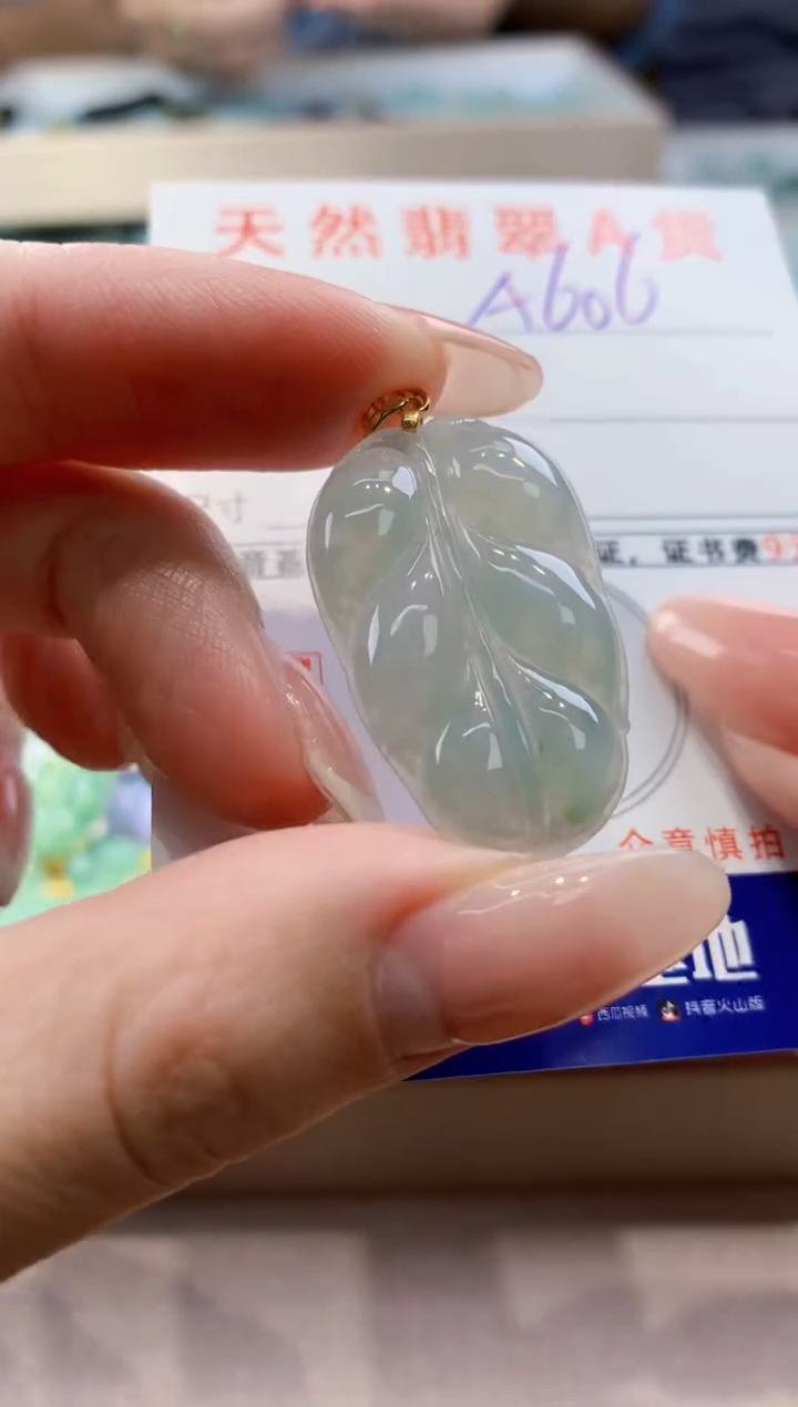 颈饰未镶嵌翡翠天然翡翠挂件 