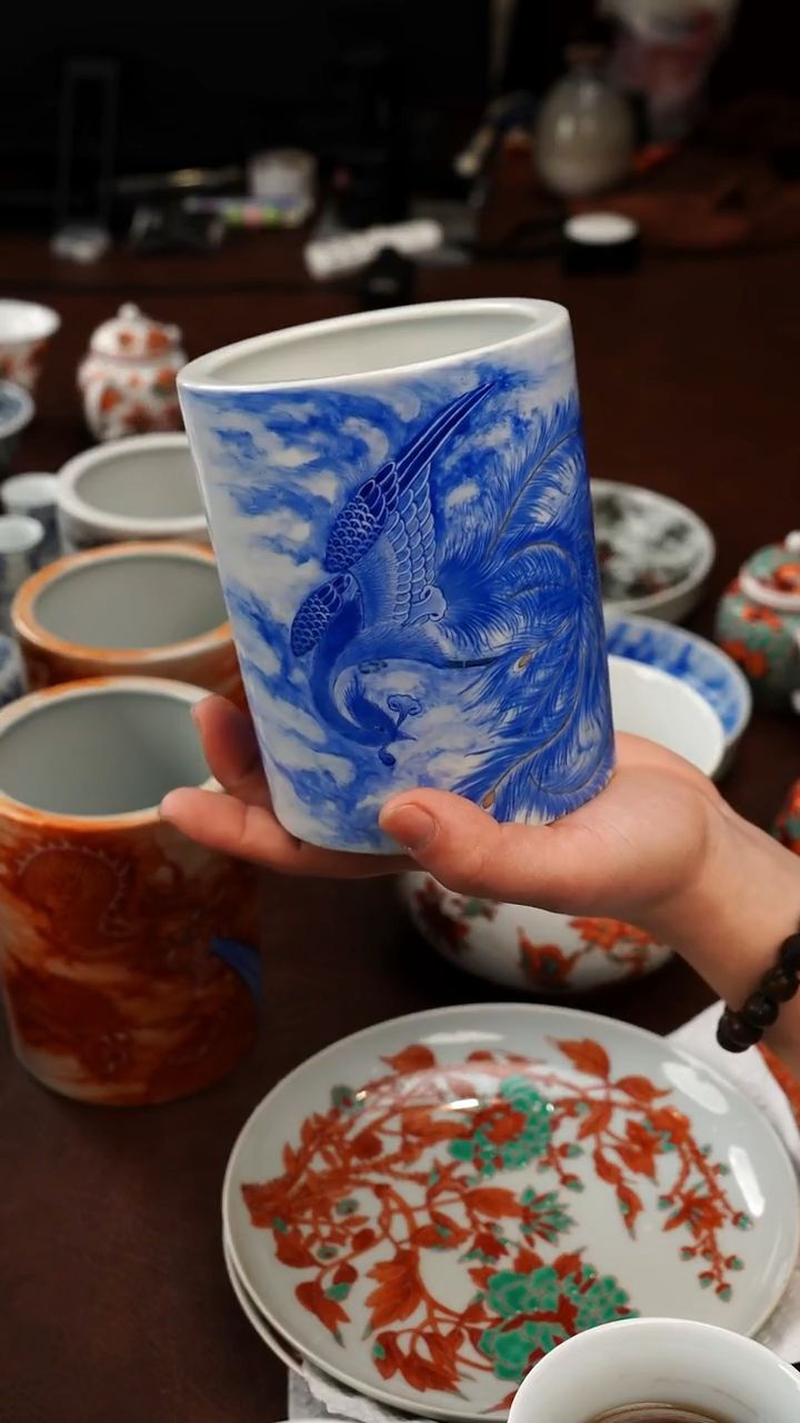 摆件陶五里雾精选 手工手绘精品