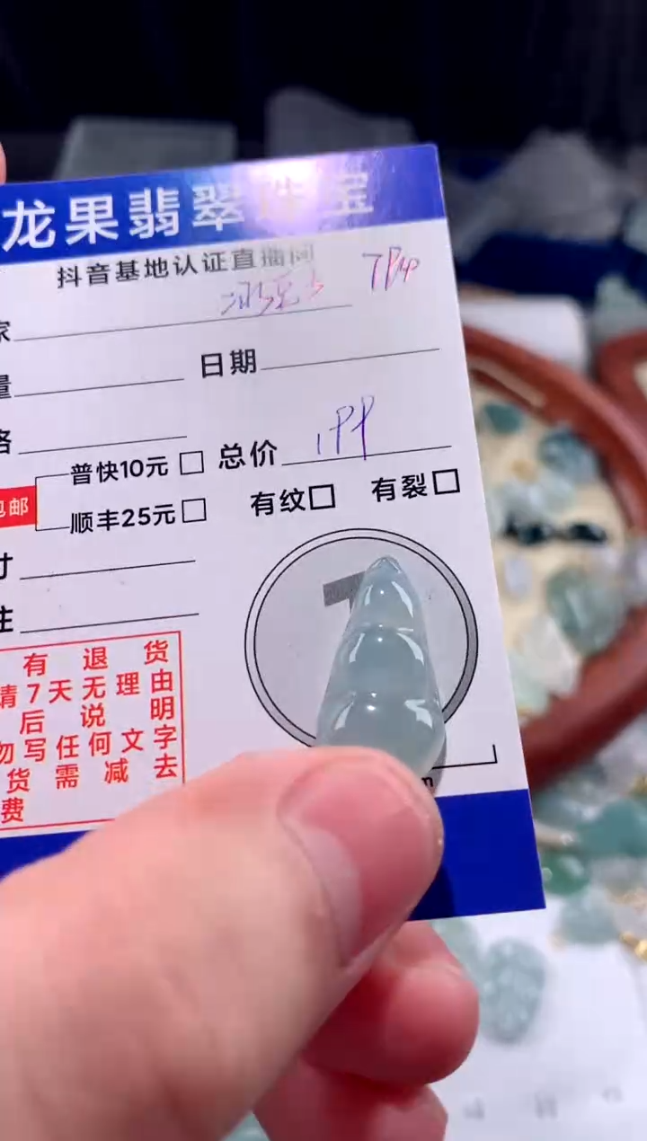 【闪购商品】翡翠颈饰未镶嵌冰胶豆子794