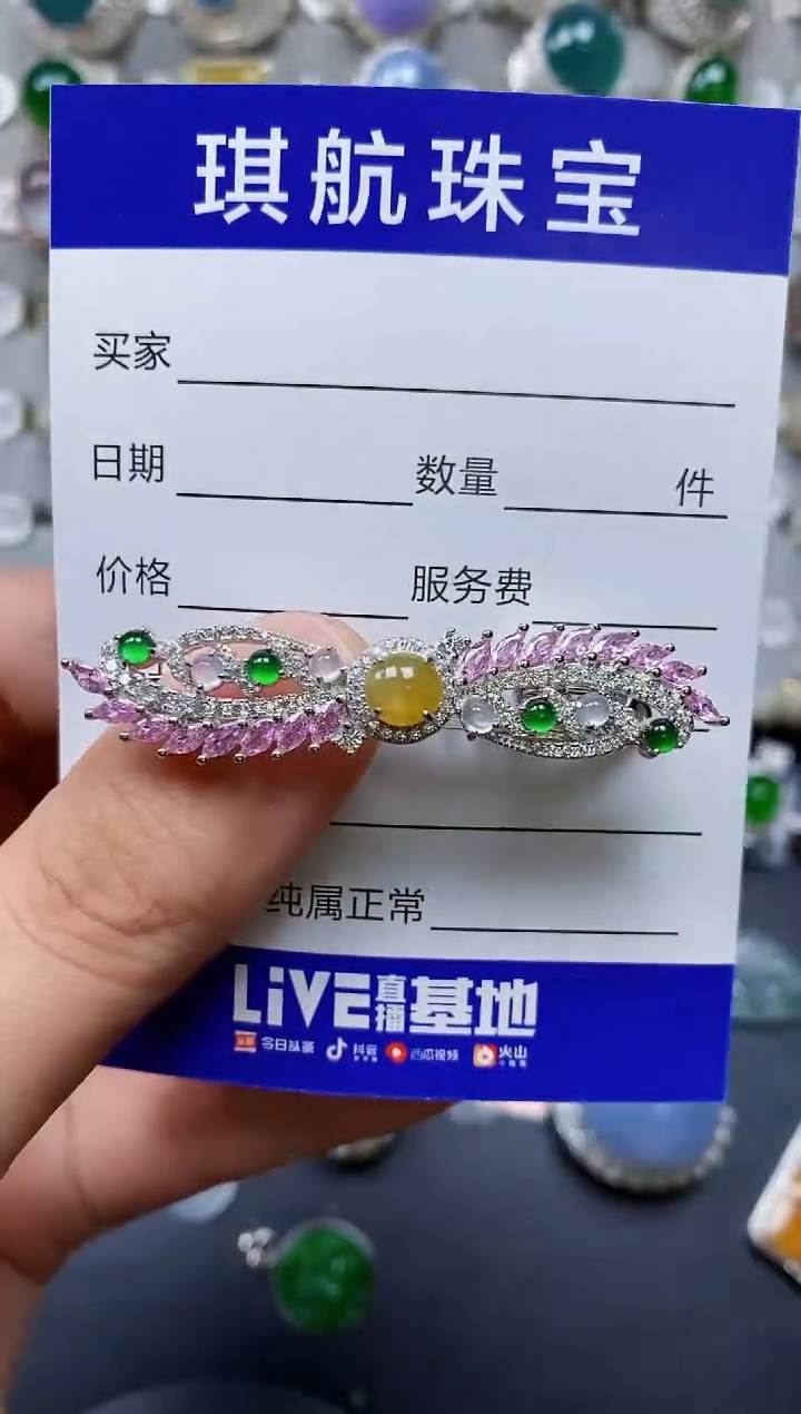 【闪购商品】翡翠颈饰银S925镶嵌0582