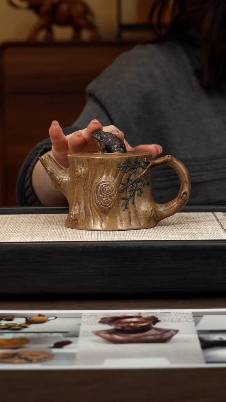 茶壶紫砂【P022】柏寿松桩 290c GJF