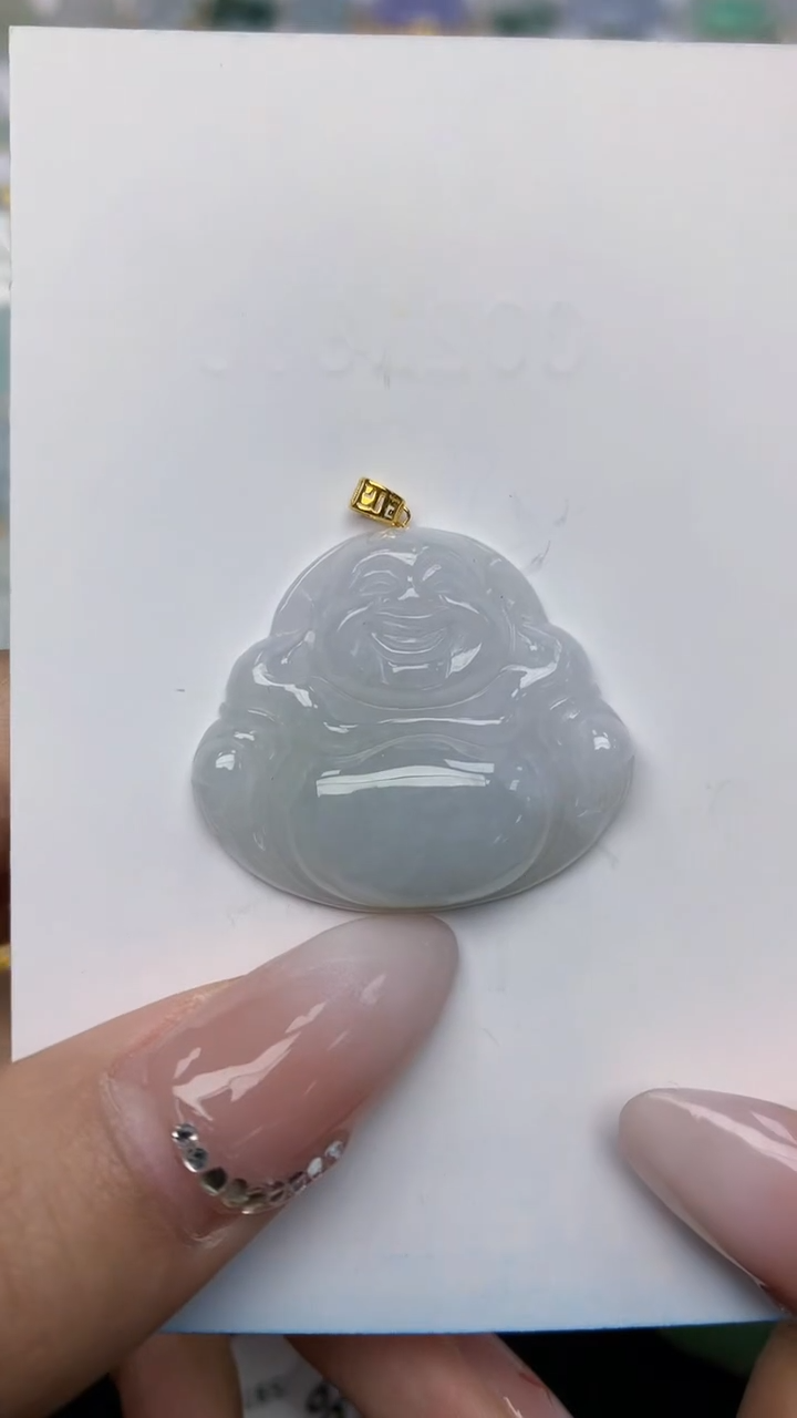 【闪购商品】翡翠颈饰18K金镶嵌天然翡翠A货