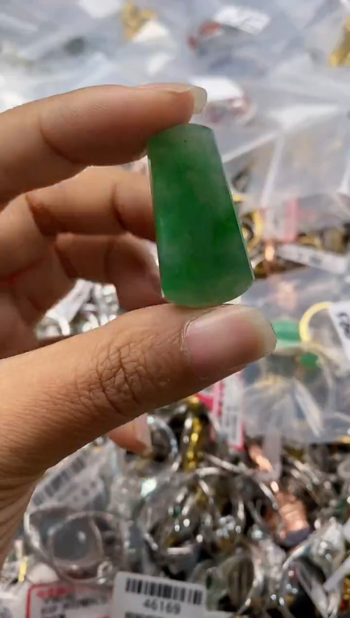 未镶嵌戒指翡翠555---8