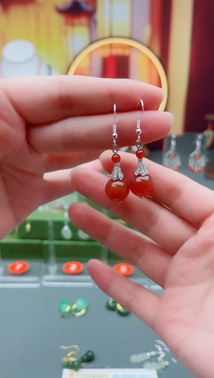 未镶嵌耳饰玛瑙/玉髓7130000