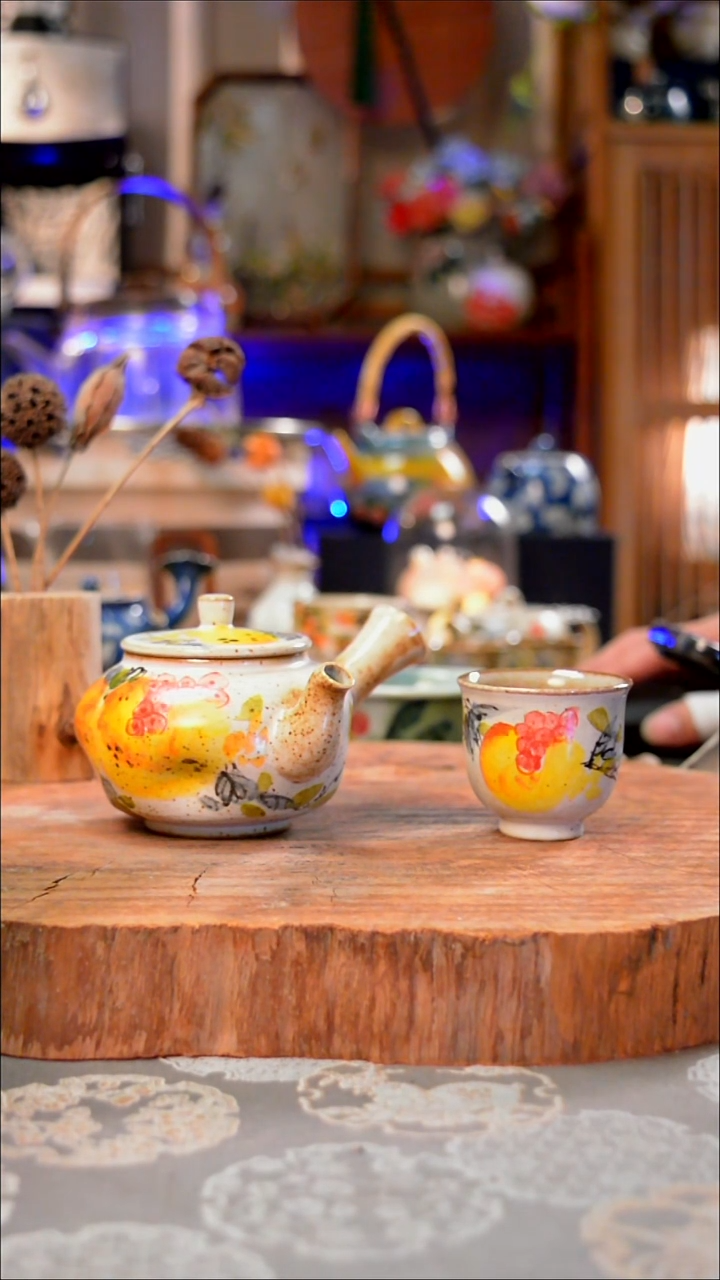 【闪购商品】摆件石榴手工手绘手工手绘