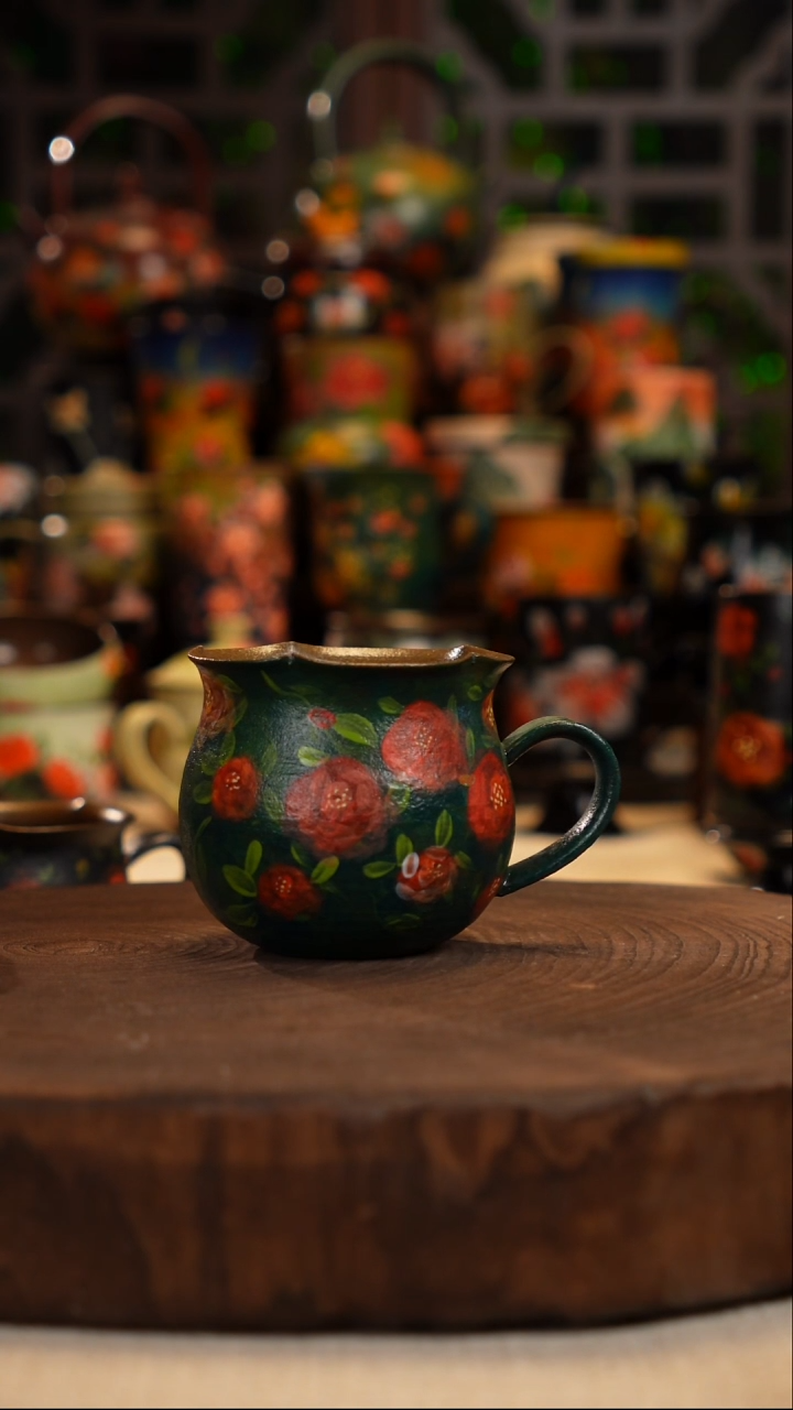 油画    釉下彩   杯子