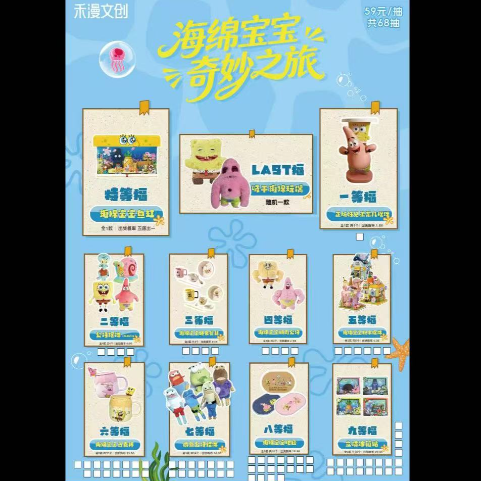 海绵宝宝奇妙之旅系列福赏抽抽乐（小光代拆）