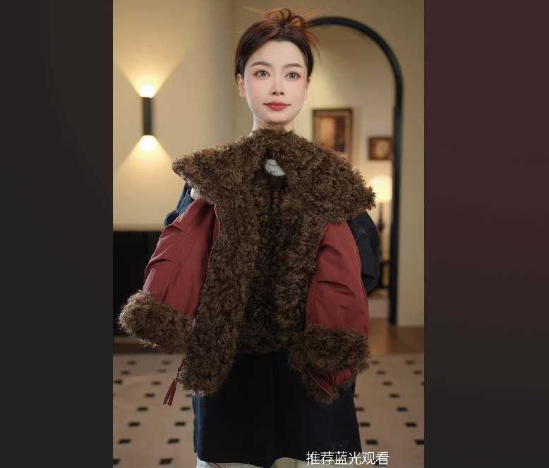 【亲子装】2025冬季儿童外套新款宽松休闲潮流韩版保暖羔羔绒90113