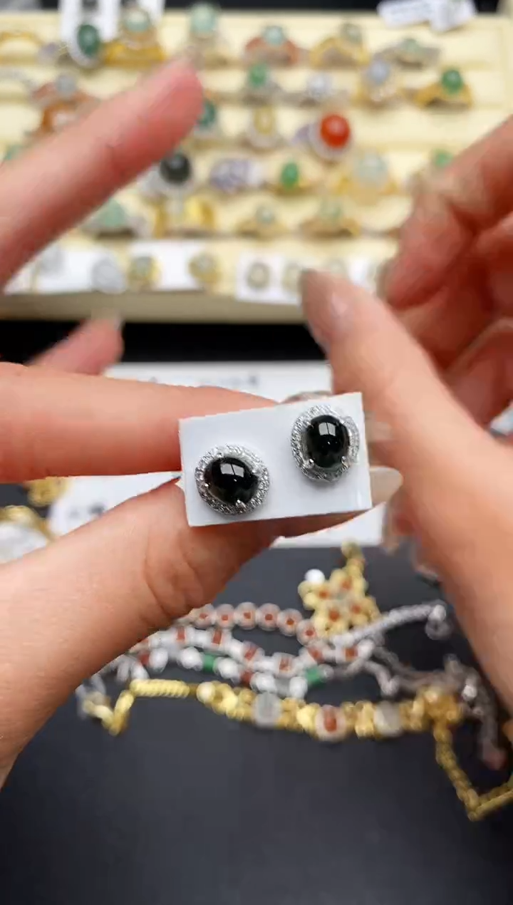 【闪购商品】翡翠戒指银S925镶嵌77777777+3