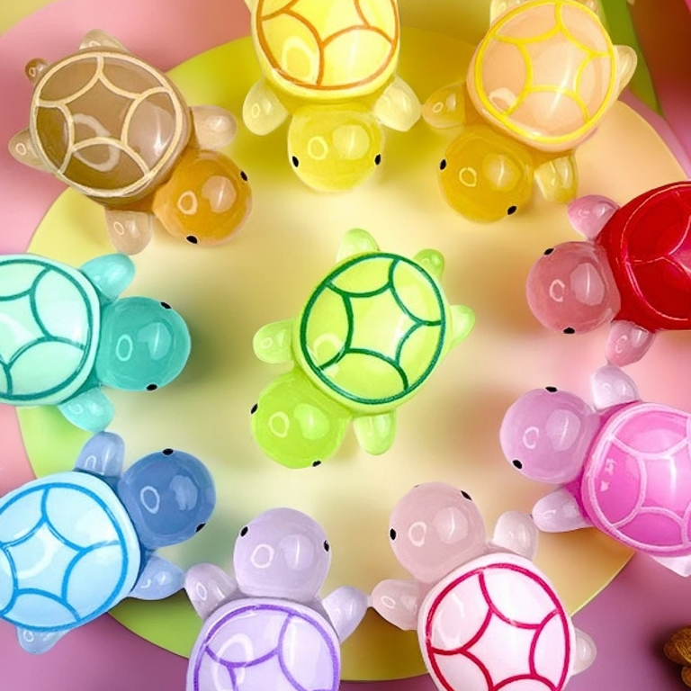 [指针转盘】网红可爱潮玩摆件玩具夜光小乌龟小猫小熊景品