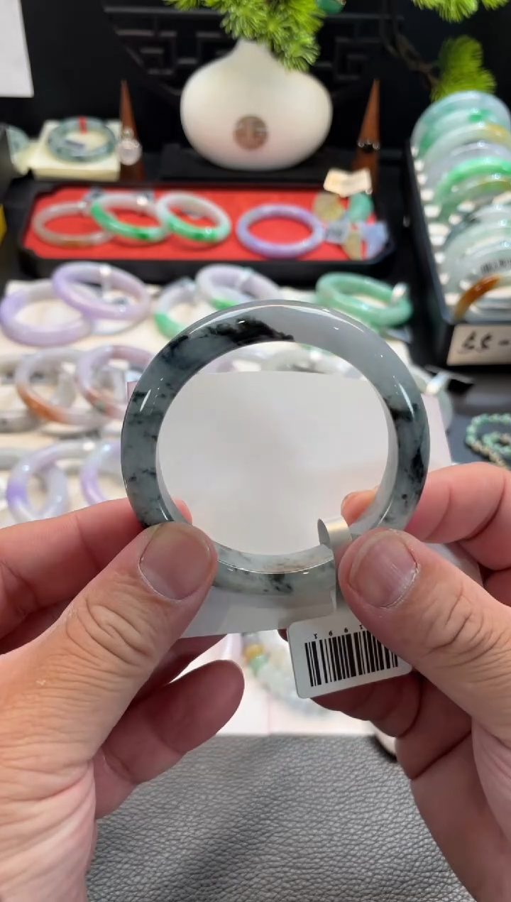 未镶嵌手镯翡翠91号链接 55正圈