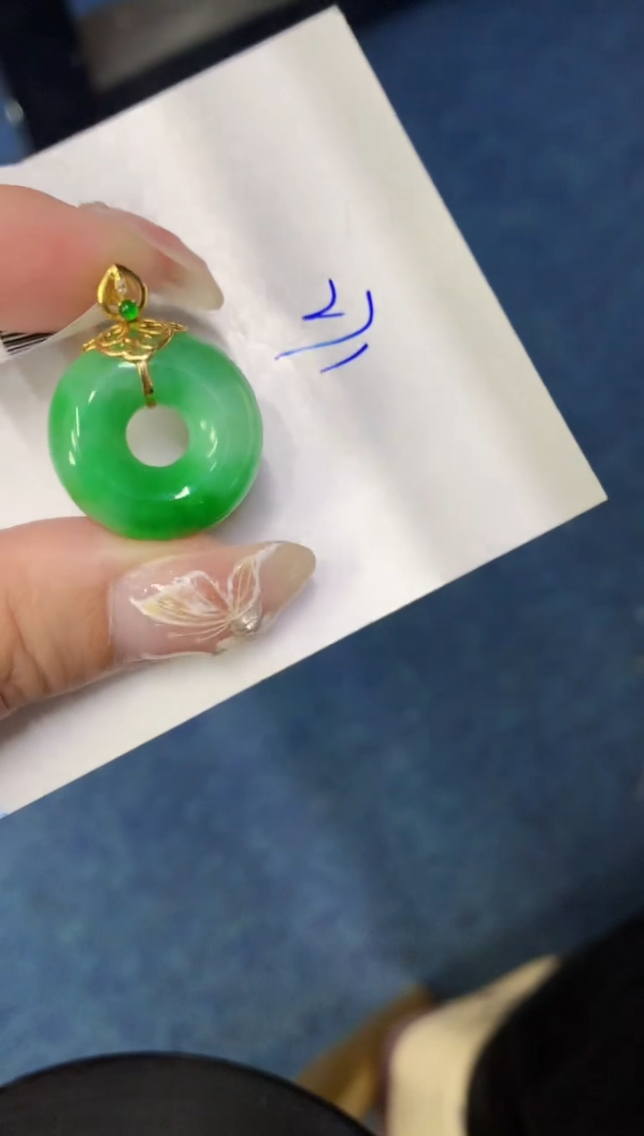 【闪购商品】翡翠颈饰18K金镶嵌0000000000