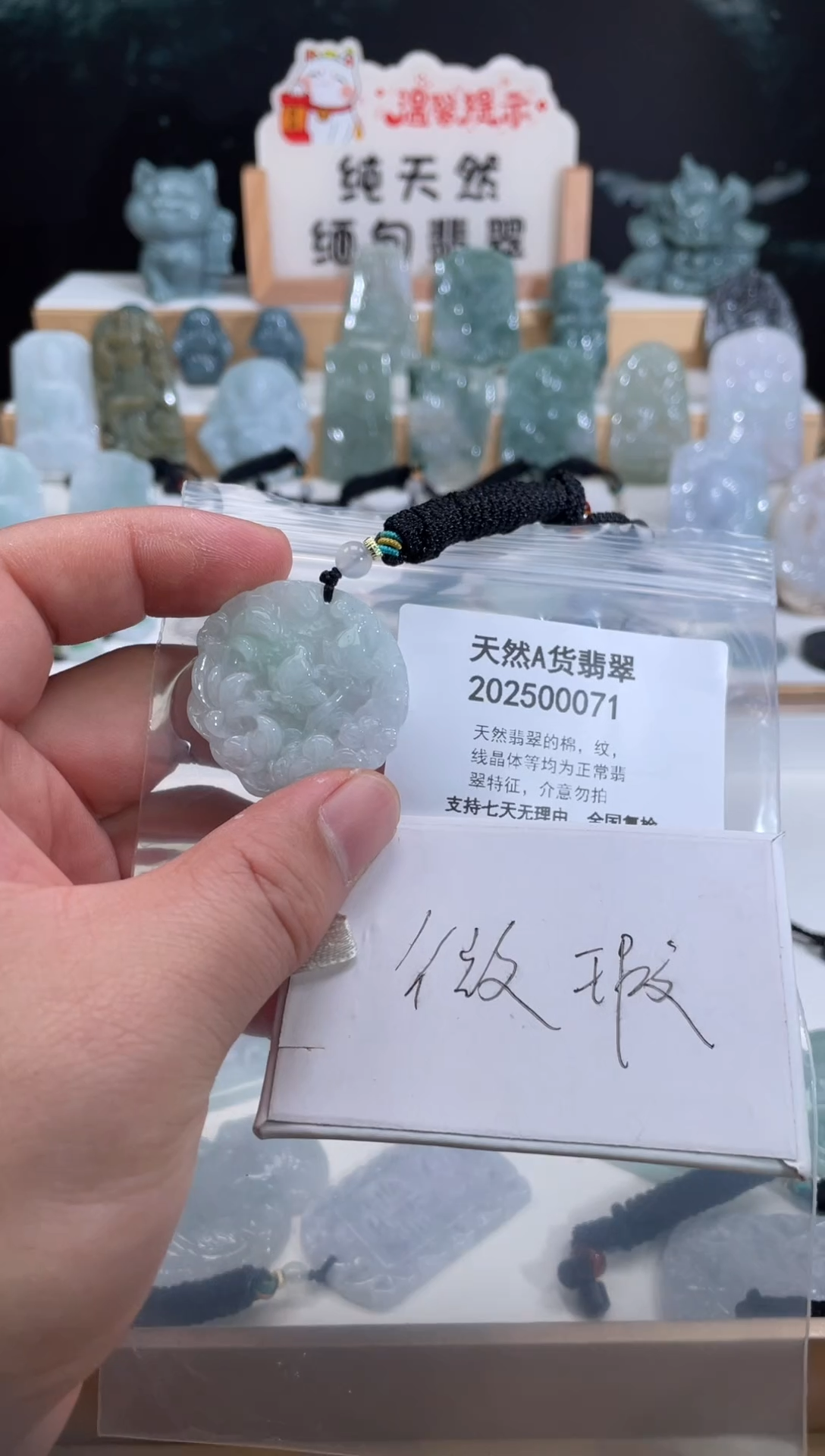 颈饰未镶嵌翡翠翠峰翡翠202512240004